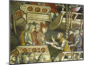 Naval Battle at Punta Di San Salvatore, Scene from Stories of Alexander III, 1407-1408-Spinello Aretino-Mounted Giclee Print