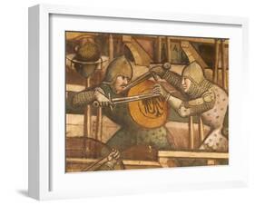 Naval Battle at Punta Di San Salvatore, Scene from Stories of Alexander III, 1407-1408-Spinello Aretino-Framed Giclee Print