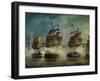 Naval Battle During War Between Argentina and Brazil, 1826-Josef Hoffman-Framed Giclee Print