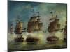 Naval Battle During War Between Argentina and Brazil, 1826-Josef Hoffman-Mounted Giclee Print