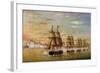 Naval Battle in Front of Montevideo, 1826-Jose Luis Murature-Framed Giclee Print