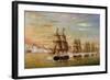 Naval Battle in Front of Montevideo, 1826-Jose Luis Murature-Framed Giclee Print