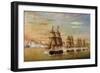 Naval Battle in Front of Montevideo, 1826-Jose Luis Murature-Framed Giclee Print