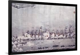 Naval Battle in Maracaibo, July 24, 1823-null-Framed Giclee Print