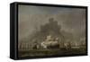 Naval Battle - Michiel Adriaensz De Ruyter and the Duke of York on the Royal Prince-Willem Van De Velde II-Framed Stretched Canvas