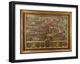 Naval Battle of Lepanto, 1571-null-Framed Giclee Print