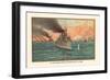 Naval Battle of Manil May 1st, 1898-Werner-Framed Premium Giclee Print