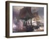 Naval Battle of Ouessant Between French and British Fleets, July 27, 1778-Theodore Gudin-Framed Giclee Print