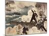 Naval Battle of Port Arthur, March 10, 1904, the Japanese Navy's Artillery, Detail-null-Mounted Giclee Print