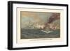 Naval Battle of Santiago, July 3rd, 1898-Werner-Framed Art Print