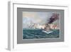 Naval Battle of Santiago-Werner-Framed Art Print