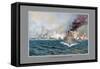 Naval Battle of Santiago-Werner-Framed Stretched Canvas