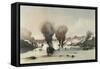 Naval Battle of Tysami-null-Framed Stretched Canvas