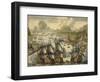 Naval Battle of Vigo Bay, 23 October 1702, from the War of the Spanish Succession, c.1705-Dutch School-Framed Giclee Print