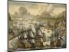 Naval Battle of Vigo Bay, 23 October 1702, from the War of the Spanish Succession, c.1705-Dutch School-Mounted Giclee Print