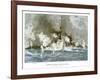 Naval Battle Santiago-Willy Stower-Framed Art Print