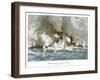 Naval Battle Santiago-Willy Stower-Framed Art Print