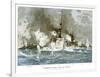 Naval Battle Santiago-Willy Stower-Framed Art Print