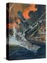 Naval Battle-Graham Coton-Stretched Canvas