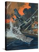 Naval Battle-Graham Coton-Stretched Canvas