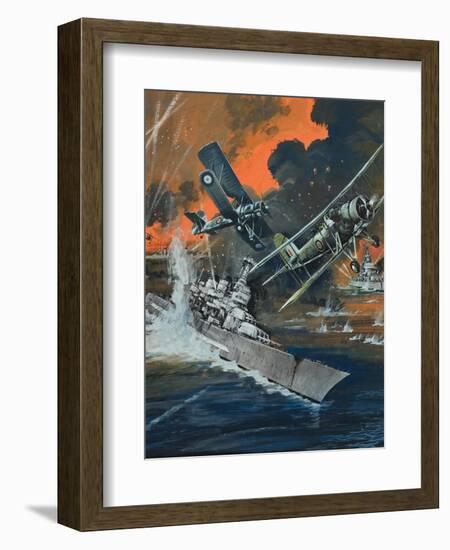 Naval Battle-Graham Coton-Framed Giclee Print