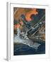 Naval Battle-Graham Coton-Framed Giclee Print