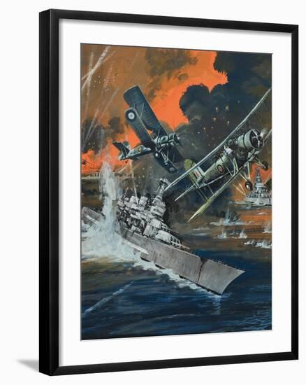 Naval Battle-Graham Coton-Framed Giclee Print