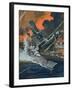 Naval Battle-Graham Coton-Framed Giclee Print