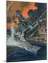 Naval Battle-Graham Coton-Mounted Giclee Print