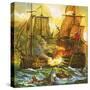 Naval Battle-English School-Stretched Canvas