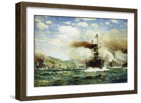 Naval Battle-James Gale Tyler-Framed Giclee Print