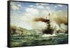 Naval Battle-James Gale Tyler-Framed Stretched Canvas