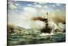 Naval Battle-James Gale Tyler-Stretched Canvas