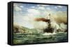 Naval Battle-James Gale Tyler-Framed Stretched Canvas