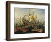 Naval Battle-Abraham Storck-Framed Giclee Print