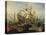 Naval Battle-Abraham Storck-Stretched Canvas