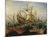 Naval Battle-Abraham Storck-Mounted Giclee Print