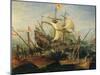 Naval Battle-Abraham Storck-Mounted Giclee Print