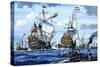 Naval Battle-null-Stretched Canvas