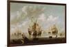 Naval Battle-Willem Van De, The Younger Velde-Framed Giclee Print