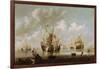 Naval Battle-Willem Van De, The Younger Velde-Framed Giclee Print