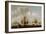 Naval Battle-Willem Van De, The Younger Velde-Framed Giclee Print