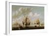 Naval Battle-Willem Van De, The Younger Velde-Framed Giclee Print