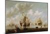 Naval Battle-Willem Van De, The Younger Velde-Mounted Giclee Print