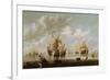 Naval Battle-Willem Van De, The Younger Velde-Framed Premium Giclee Print
