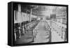 Naval Cadets Exercise in Large Hangar in their Calisthenics-null-Framed Stretched Canvas