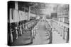 Naval Cadets Exercise in Large Hangar in their Calisthenics-null-Stretched Canvas