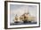 Naval Combat Between French Frigate Amazone and English One Santa Margherita During Campaign in Ame-null-Framed Giclee Print