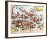 Naval Combat Between the Beggars of the Sea and the Spanish in 1573-Franz Hogenberg-Framed Giclee Print