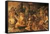 Naval Combat, Fresco-Rosso Fiorentino-Framed Stretched Canvas